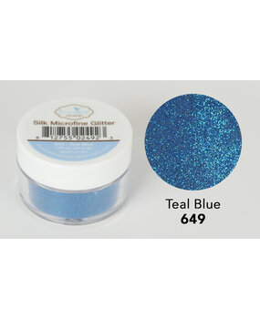 Elizabeth Craft Designs Silk Microfine Glitter Teal Blue 1/2oz. (649) (DISCONTINUED)