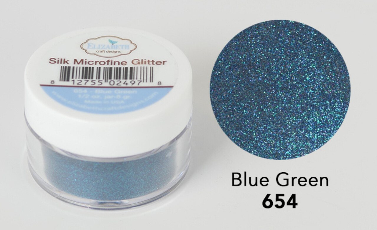 Elizabeth Craft Designs Silk Microfine Glitter Blue Green 1/2oz. (654) (DISCONTINUED) Elizabeth Craft Designs Silk Microfine Glitter Blue Green 1/2oz. (654) (DISCONTINUED)