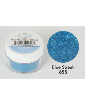 Elizabeth Craft Designs Silk Microfine Glitter Blue Streak 1/2oz. (655) (DISCONTINUED)