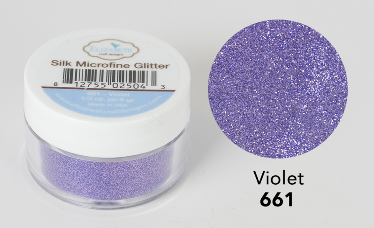 Elizabeth Craft Designs Silk Microfine Glitter Violet 1/2oz. (661) (DISCONTINUED) Elizabeth Craft Designs Silk Microfine Glitter Violet 1/2oz. (661) (DISCONTINUED)