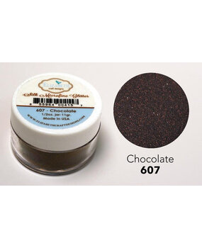 Elizabeth Craft Designs Silk Microfine Glitter Chocolate 1/2oz. (607) (DISCONTINUED)