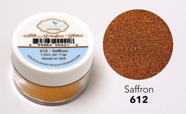 Elizabeth Craft Designs Silk Microfine Glitter Saffron 1/2oz. (612) (DISCONTINUED)