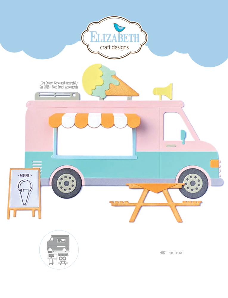 Elizabeth Craft Designs Food Truck Dies (2012) (DISCONTINUED)