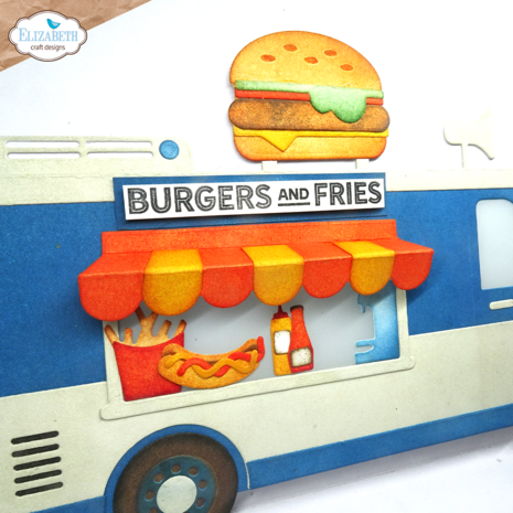 Elizabeth Craft Designs Good Food Good Mood Stamps (CS296) (DISCONTINUED)