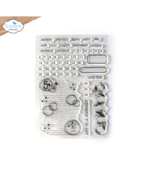 Elizabeth Craft Designs Journal Dates and Months Stamps (CS293) (DISCONTINUED)