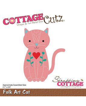 Scrapping Cottage Folk Art Cat (CC-1191) (OUTLET)