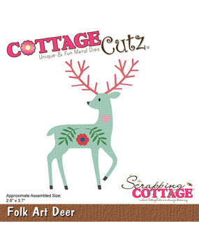 Scrapping Cottage Folk Art Deer (CC-1192) (OUTLET)