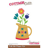 Scrapping Cottage Folk Art Flower Pot (CC-1194) (OUTLET)