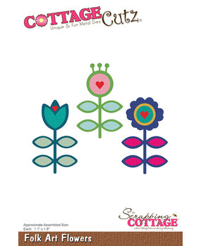 Scrapping Cottage Folk Art Flowers (CC-1195) (OUTLET)