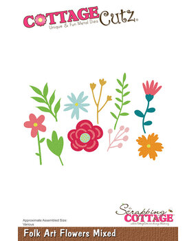 Scrapping Cottage Folk Art Flowers Mixed (CC-1196) (OUTLET)