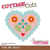 Scrapping Cottage Folk Art Heart (CC-1198) (OUTLET)