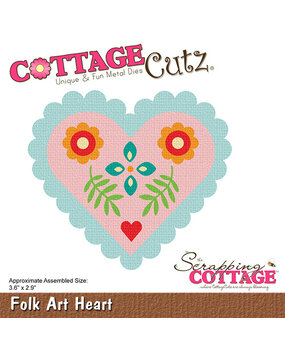 Scrapping Cottage Folk Art Heart (CC-1198) (OUTLET)