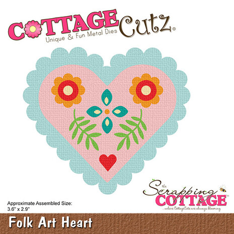 Scrapping Cottage Folk Art Heart (CC-1198) (OUTLET) Scrapping Cottage Folk Art Heart (CC-1198) (OUTLET)