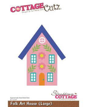 Scrapping Cottage Folk Art House (Large) (CC-1200) (OUTLET)