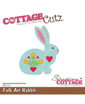 Scrapping Cottage Folk Art Rabbit (CC-1202) (OUTLET)
