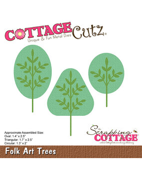 Scrapping Cottage Folk Art Trees (CC-1205) (OUTLET)