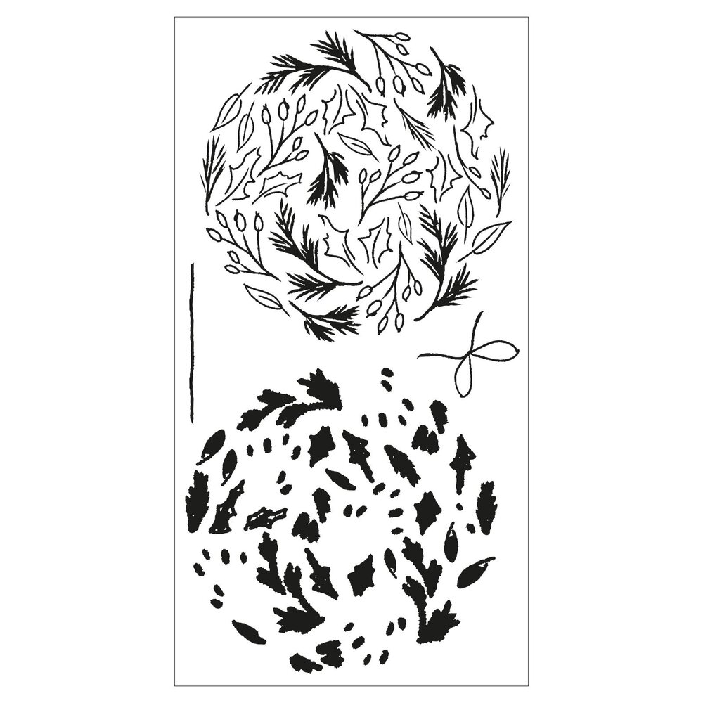 Sizzix Layered Stamps by Lisa Jones Leafy Ornament (4pcs) (666325) (DISCONTINUED)
