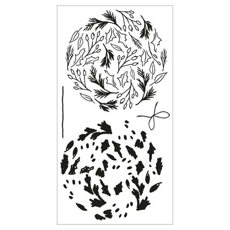 Sizzix Layered Stamps by Lisa Jones Leafy Ornament (4pcs) (666325) (DISCONTINUED)