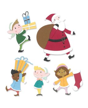 Sizzix Thinlits Die by Josh Griffiths Santa & Elves (10pcs) (666448) (DISCONTINUED) Sizzix Thinlits Die by Josh Griffiths Santa & Elves (10pcs) (666448) (DISCONTINUED)