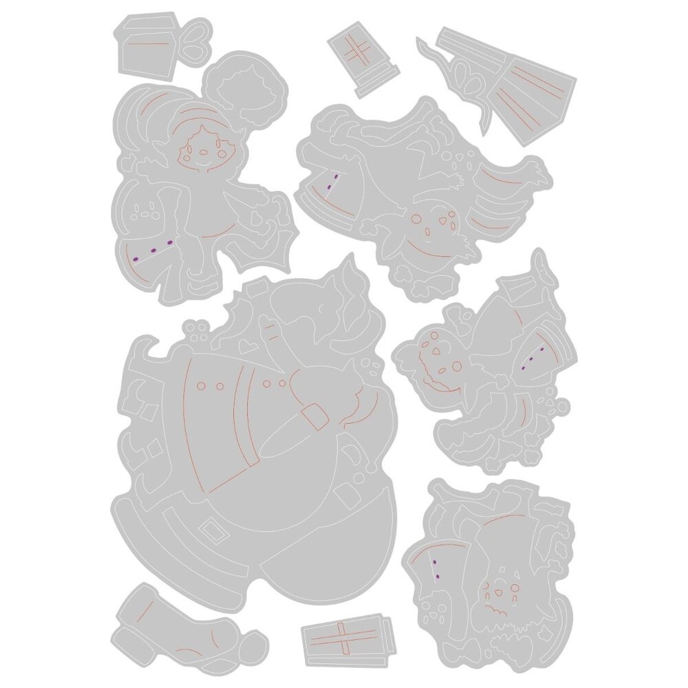 Sizzix Thinlits Die by Josh Griffiths Santa & Elves (10pcs) (666448) (DISCONTINUED) Sizzix Thinlits Die by Josh Griffiths Santa & Elves (10pcs) (666448) (DISCONTINUED)
