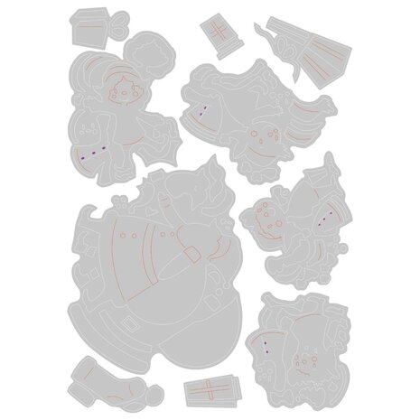 Sizzix Thinlits Die by Josh Griffiths Santa & Elves (10pcs) (666448) (DISCONTINUED) Sizzix Thinlits Die by Josh Griffiths Santa & Elves (10pcs) (666448) (DISCONTINUED)