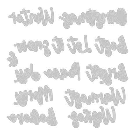 Sizzix Thinlits Die by Lisa Jones Variety Sentiments #2 (14pcs) (666457) (DISCONTINUED) Sizzix Thinlits Die by Lisa Jones Variety Sentiments #2 (14pcs) (666457) (DISCONTINUED)