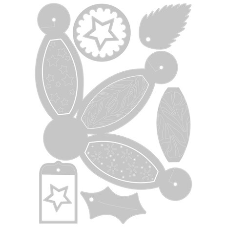 Sizzix Thinlits Die by Olivia Rose 3D Lantern (11pcs) (666462) (DISCONTINUED)