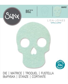 Sizzix Bigz Die by Lisa Jones Skull (666463) (DISCONTINUED)