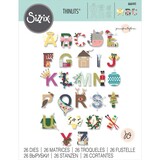Sizzix Thinlits Die by Jennifer Ogborn Christmas Alphabet (26pcs) (666441) (DISCONTINUED) Sizzix Thinlits Die by Jennifer Ogborn Christmas Alphabet (26pcs) (666441) (DISCONTINUED)