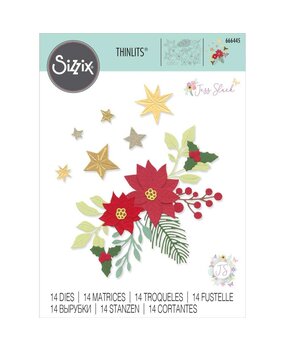 Sizzix Thinlits Die by Jess Slack Festive Foliage (14pcs) (666445) (DISCONTINUED) Sizzix Thinlits Die by Jess Slack Festive Foliage (14pcs) (666445) (DISCONTINUED)