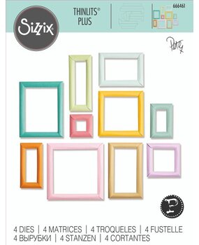 Sizzix Thinlits Die by Pete Hughes Dimensional Multi-Frames (4pcs) (666461) Sizzix Thinlits Die by Pete Hughes Dimensional Multi-Frames (4pcs) (666461)