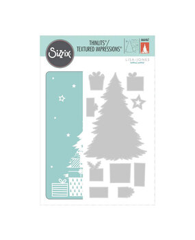 Sizzix Thinlits Die w/Textured Impressions by Lisa Jones Folder Sparkle Tree (10pc) (666467) (DISCONTINUED) Sizzix Thinlits Die w/Textured Impressions by Lisa Jones Folder Sparkle Tree (10pc) (666467) (DISCONTINUED)