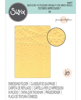 Sizzix Multi-Level Textured Impressions by Jennifer Ogborn Stars and Lights (666471) (DISCONTINUED)