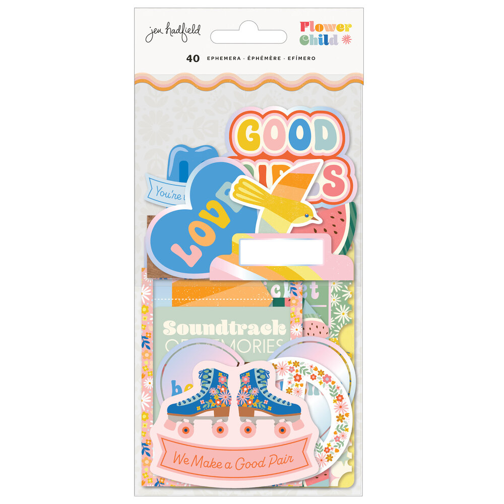 American Crafts Jen Hadfield Flower Child Ephemera (40pcs) (34014154) (OUTLET) American Crafts Jen Hadfield Flower Child Ephemera (40pcs) (34014154) (OUTLET)
