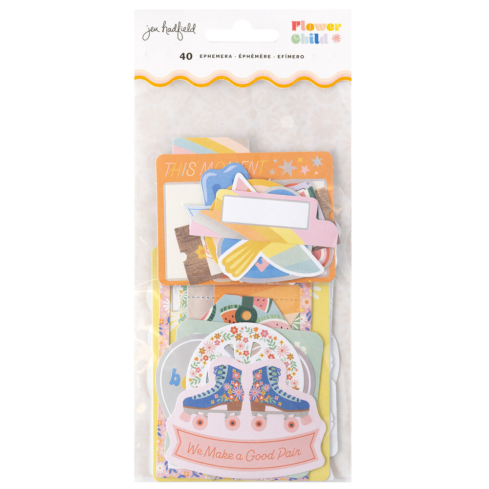 American Crafts Jen Hadfield Flower Child Ephemera (40pcs) (34014154) (OUTLET) American Crafts Jen Hadfield Flower Child Ephemera (40pcs) (34014154) (OUTLET)