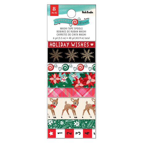 American Crafts Vicki Boutin Peppermint Kisses Washi Tape Spools (8pcs) (34021941) (OUTLET) American Crafts Vicki Boutin Peppermint Kisses Washi Tape Spools (8pcs) (34021941) (OUTLET)