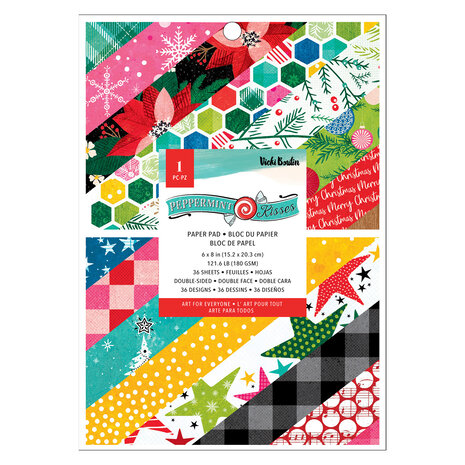 American Crafts Vicki Boutin Peppermint Kisses 6x8 Inch Paper Pad (34021938) (OUTLET) American Crafts Vicki Boutin Peppermint Kisses 6x8 Inch Paper Pad (34021938) (OUTLET)