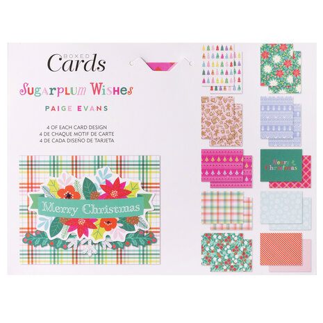 American Crafts Paige Evans Sugarplum Wishes Boxed Cards (80pcs) (34022012) (OUTLET)
