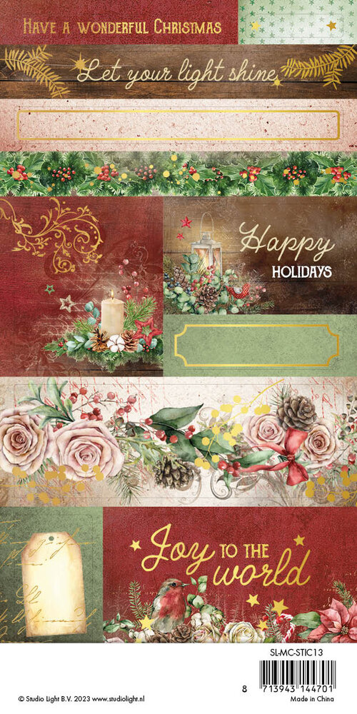 Studio Light Magical Christmas Sticker Sheets (2x2pcs) (SL-MC-STIC13) (OUTLET) Studio Light Magical Christmas Sticker Sheets (2x2pcs) (SL-MC-STIC13) (OUTLET)