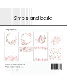 Simple and Basic Silent Rose 6x6 Inch Paper Pack (SBP519) (DISCONTINUED)