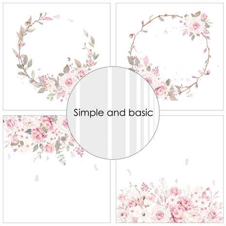 Simple and Basic Silent Rose 6x6 Inch Paper Pack (SBP519) (DISCONTINUED)