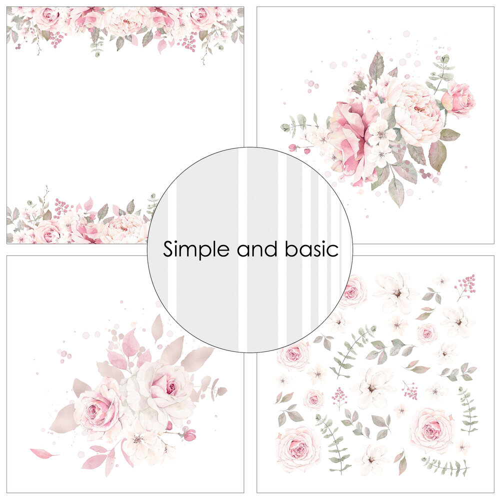 Simple and Basic Silent Rose 6x6 Inch Paper Pack (SBP519) (DISCONTINUED) Simple and Basic Silent Rose 6x6 Inch Paper Pack (SBP519) (DISCONTINUED)