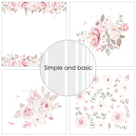 Simple and Basic Silent Rose 6x6 Inch Paper Pack (SBP519) (DISCONTINUED) Simple and Basic Silent Rose 6x6 Inch Paper Pack (SBP519) (DISCONTINUED)