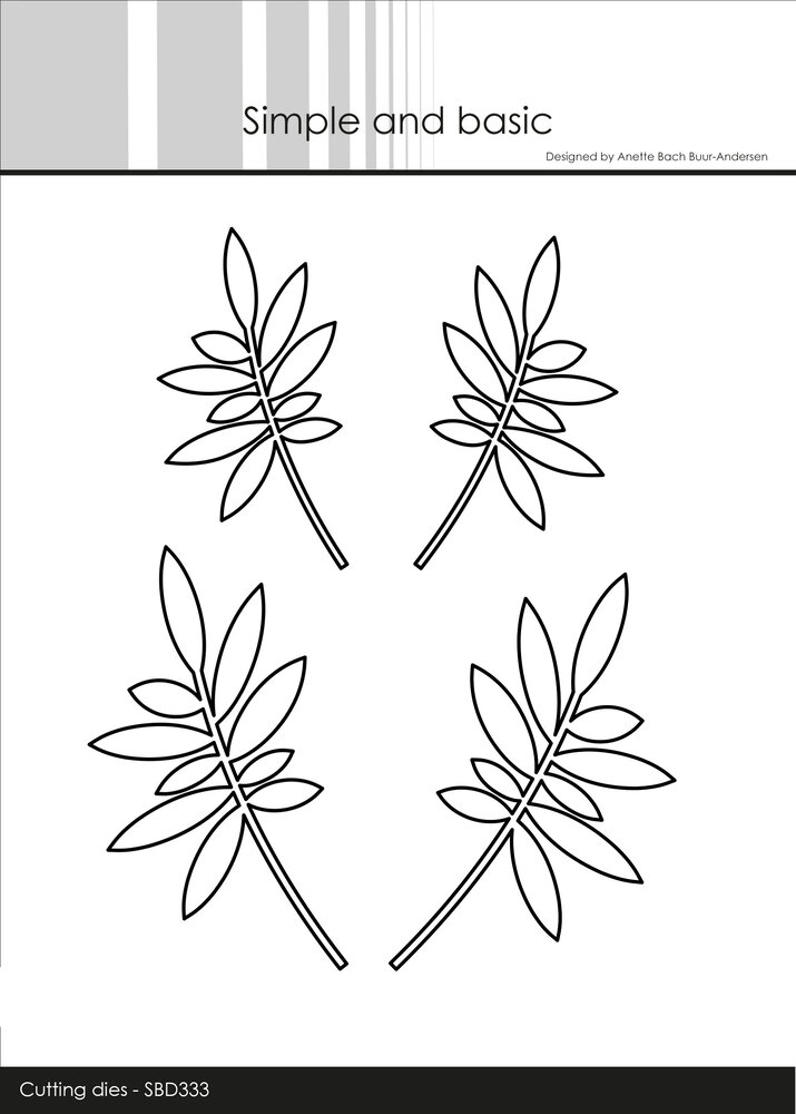 Simple and Basic Leaves Solid Cutting Dies (SBD333) (DISCONTINUED)