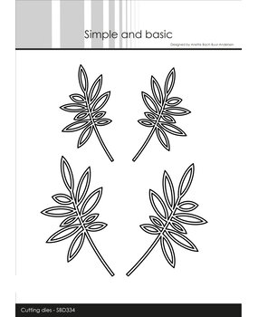 Simple and Basic Leaves Outline Cutting Dies (SBD334) (DISCONTINUED)