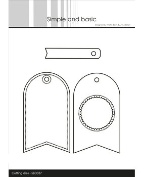 Simple and Basic Cute Tags Cutting Dies (SBD337) (DISCONTINUED)