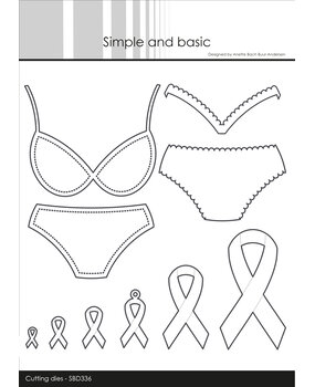 Simple and Basic Bikini Bra Set Cutting Dies (SBD336) (DISCONTINUED)