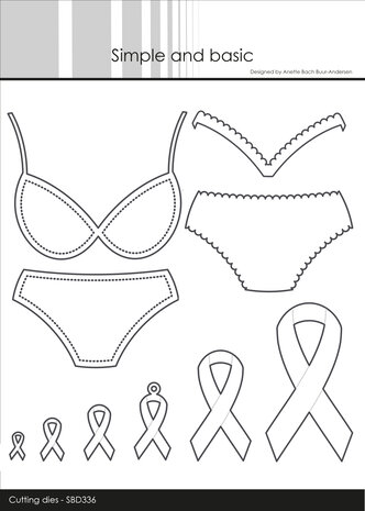 Simple and Basic Bikini Bra Set Cutting Dies (SBD336) (DISCONTINUED)