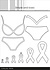 Bikini Bra Set Cutting Dies (SBD336) (OUTLET)