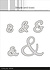 Ampersand Outline for SBC161 Cutting Dies (SBD340) (OUTLET)
